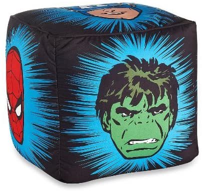 Marvel The Avengers Heroes Printed Pouf Ottoman
