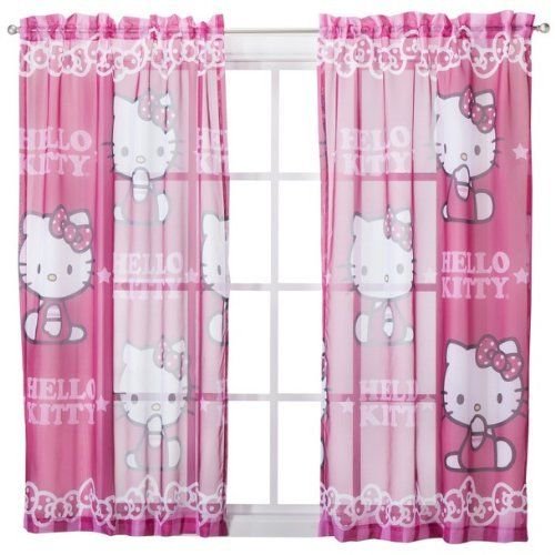 Sanrio Hello Kitty Sheer Window Panel Drape - 42x63"