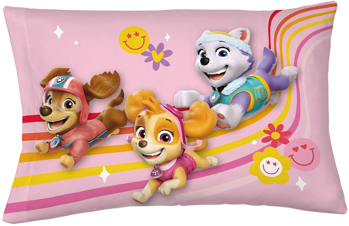 Paw Patrol Girls Pillowcase, 20 in x 30 in, Reversible