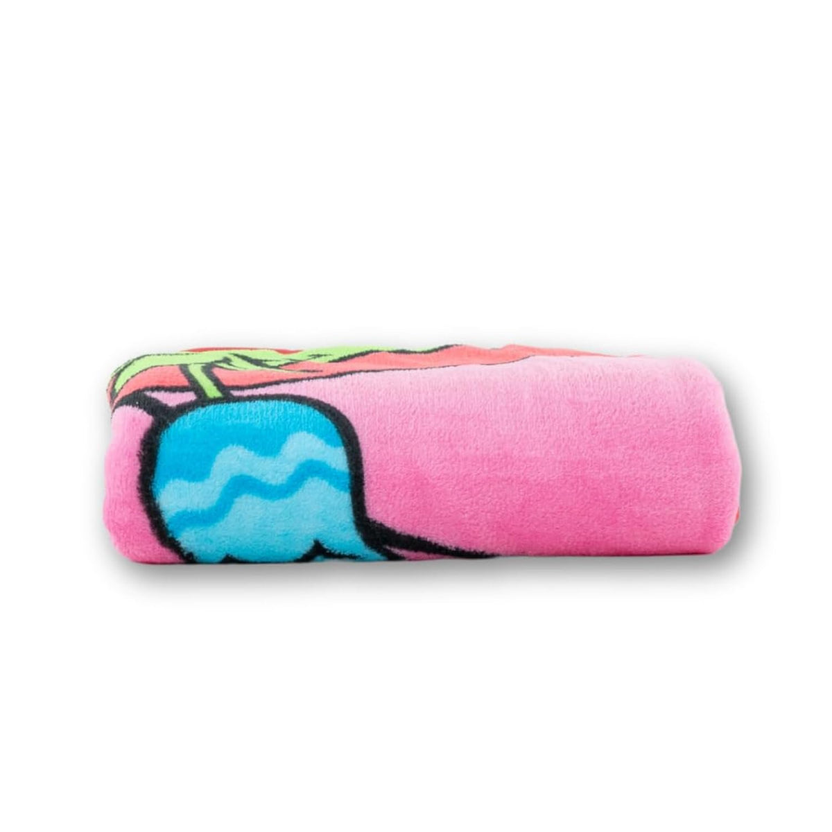 Franco Super Mario Girl Princess Peach Plush Throw Blanket, 46 in x 60 in
