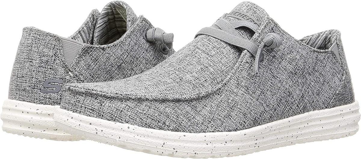 Skechers Melson Mens Relaxed Fit Slip-on Loafers - Chad Grey