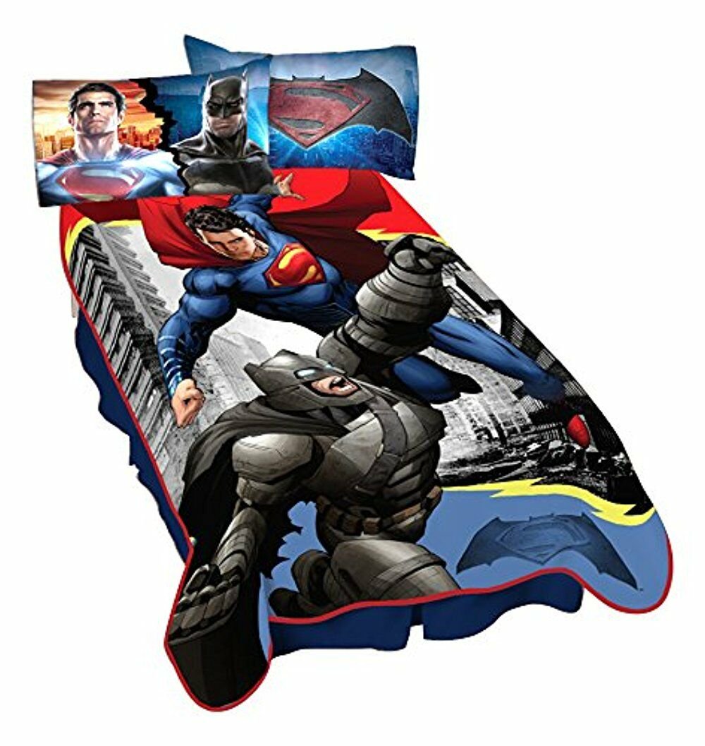 Warner Bros. Batman Vs Superman Heroes Dual Blanket, 62" x 90"