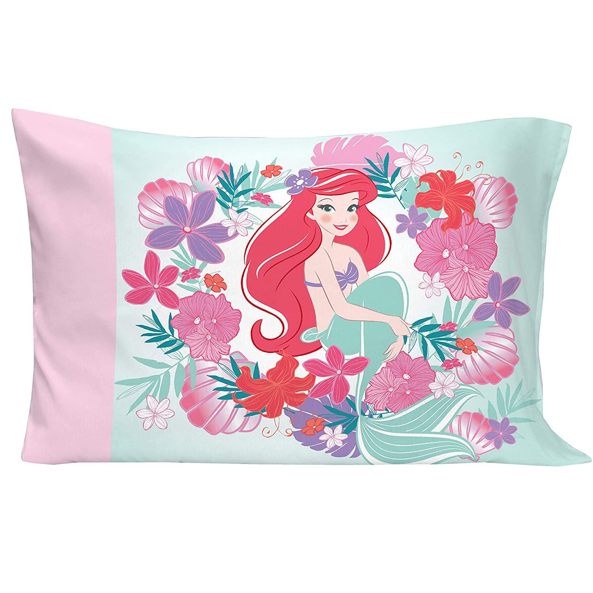Disney The Little Mermaid 4 Piece Toddler Bedding Set - Ariel Sea Garden