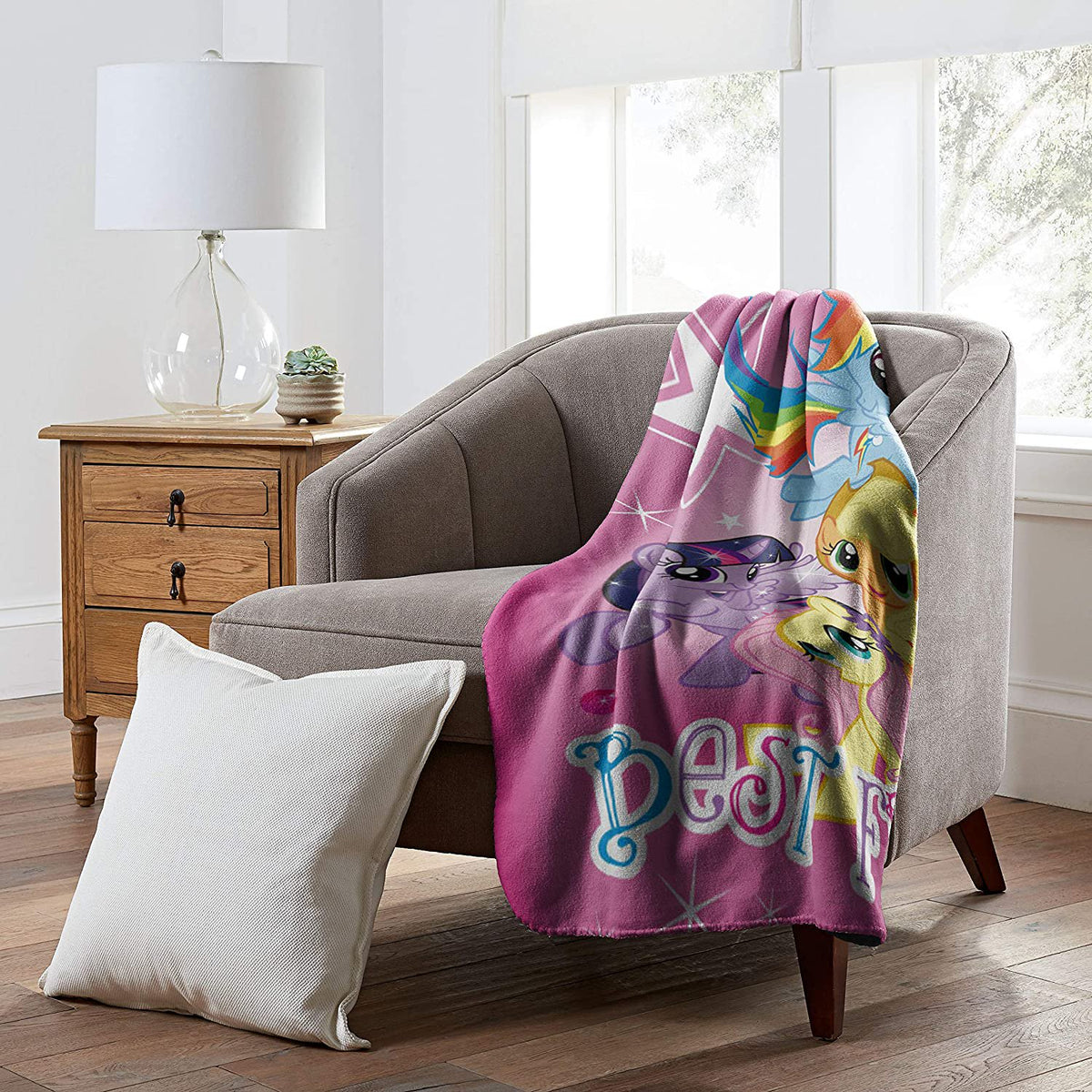 Hasbro's My Little Pony, "Happy Herd" Fleece Throw Blanket, 45" x 60"