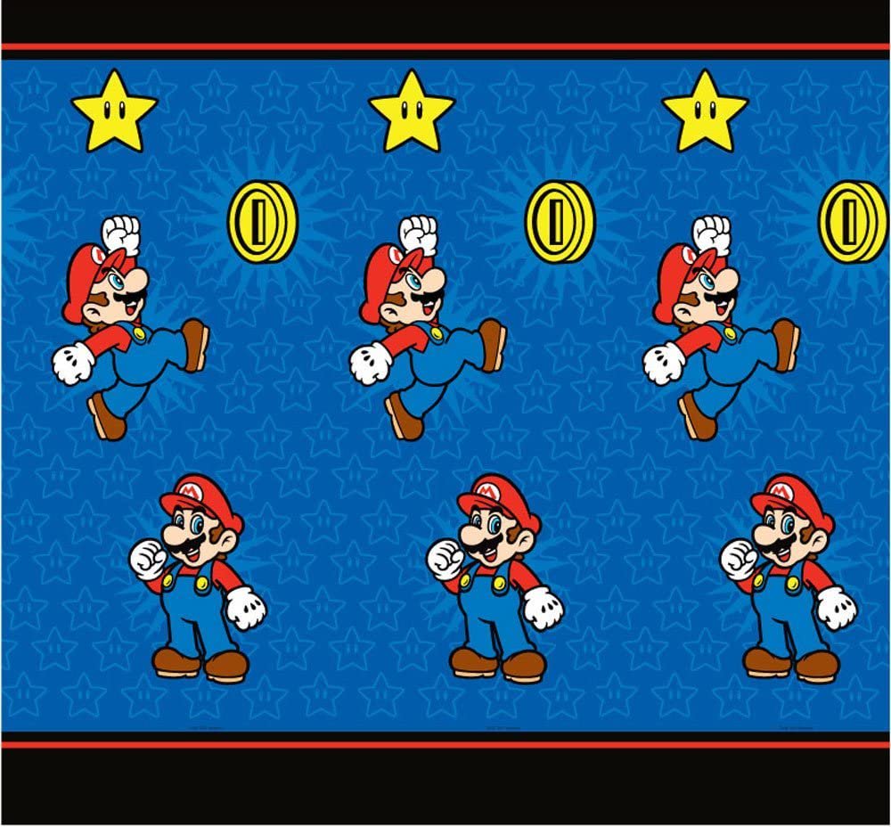 Nintendo "Super Mario Simply The Best Microfiber Shower Curtain, 70 by 72-Inch