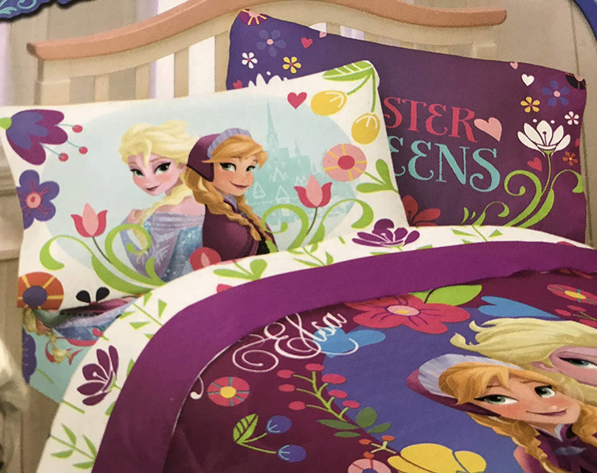 Disney Frozen Love Blooms Twin Sheet Set