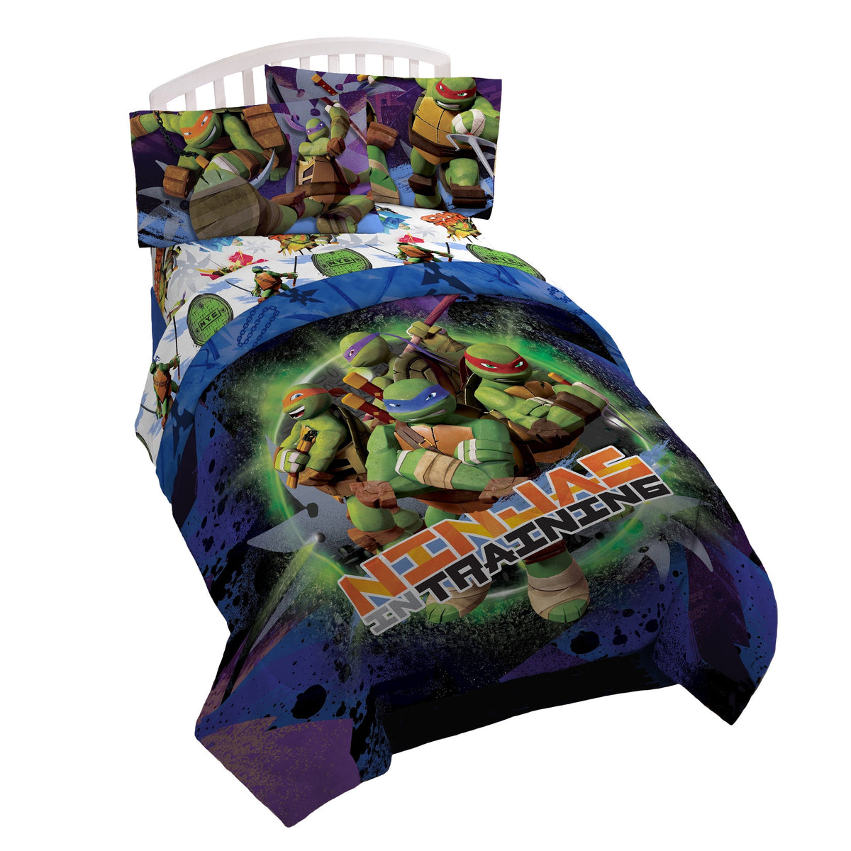 Nickelodeon Teenage Mutant Ninja Turtles Mean Green Microfiber Twin Sheet Set