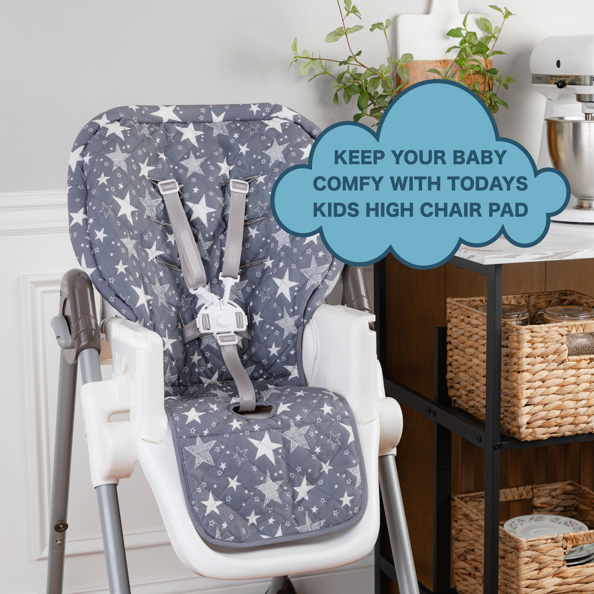 Todays Kids High Chair Pad - High Chair Cushion, Baby High Chair Covers, Padded High Chair Insert