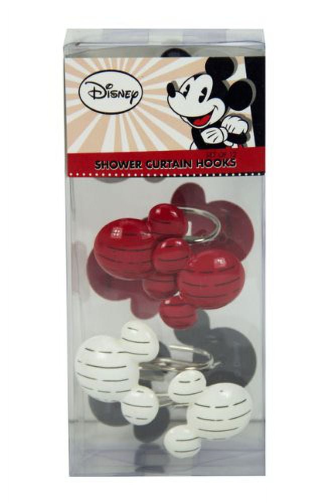 Disney Mickey Tuxedo Resin Shower Curtain Hooks
