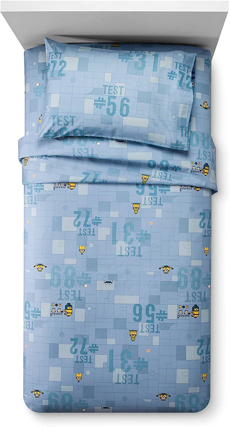 Despicable Me 3 Minions Blue Sheet Set (Twin) 3pc