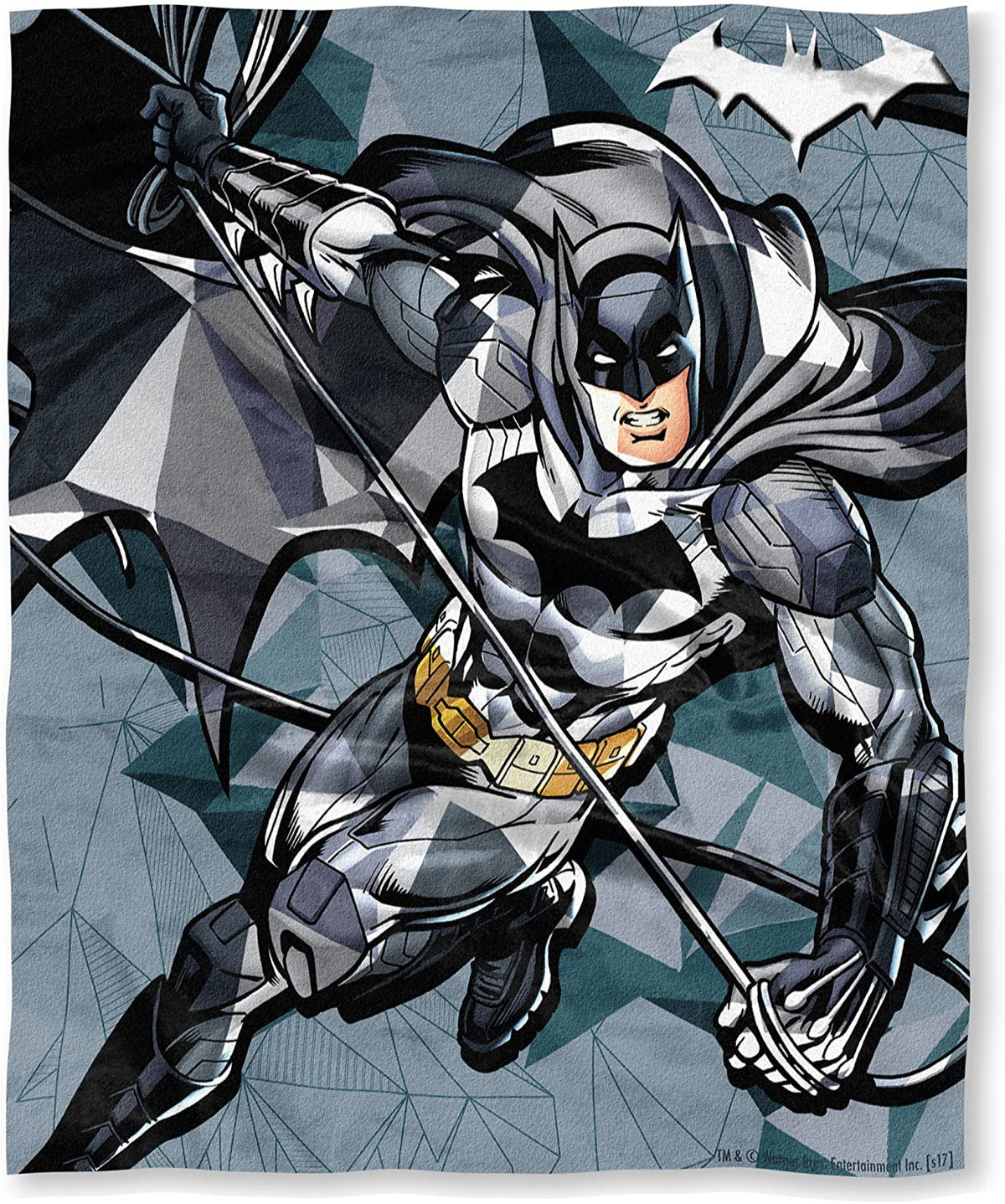 Batman, "Poly Batman" HD Silk Touch Throw Blanket, 50" x 60"