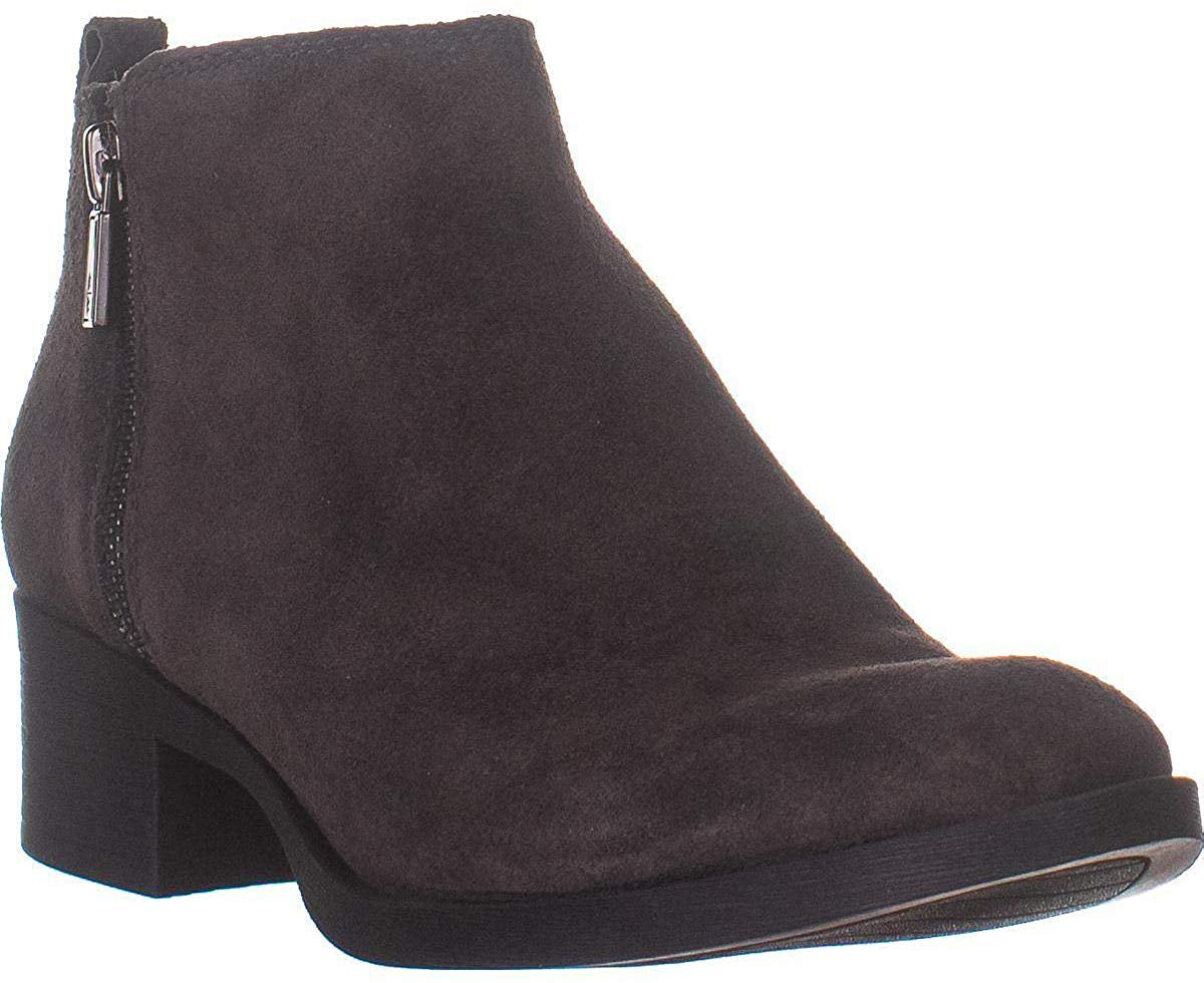 Kenneth Cole New York Women's Leather Ankle Bootie Boots Asphalt