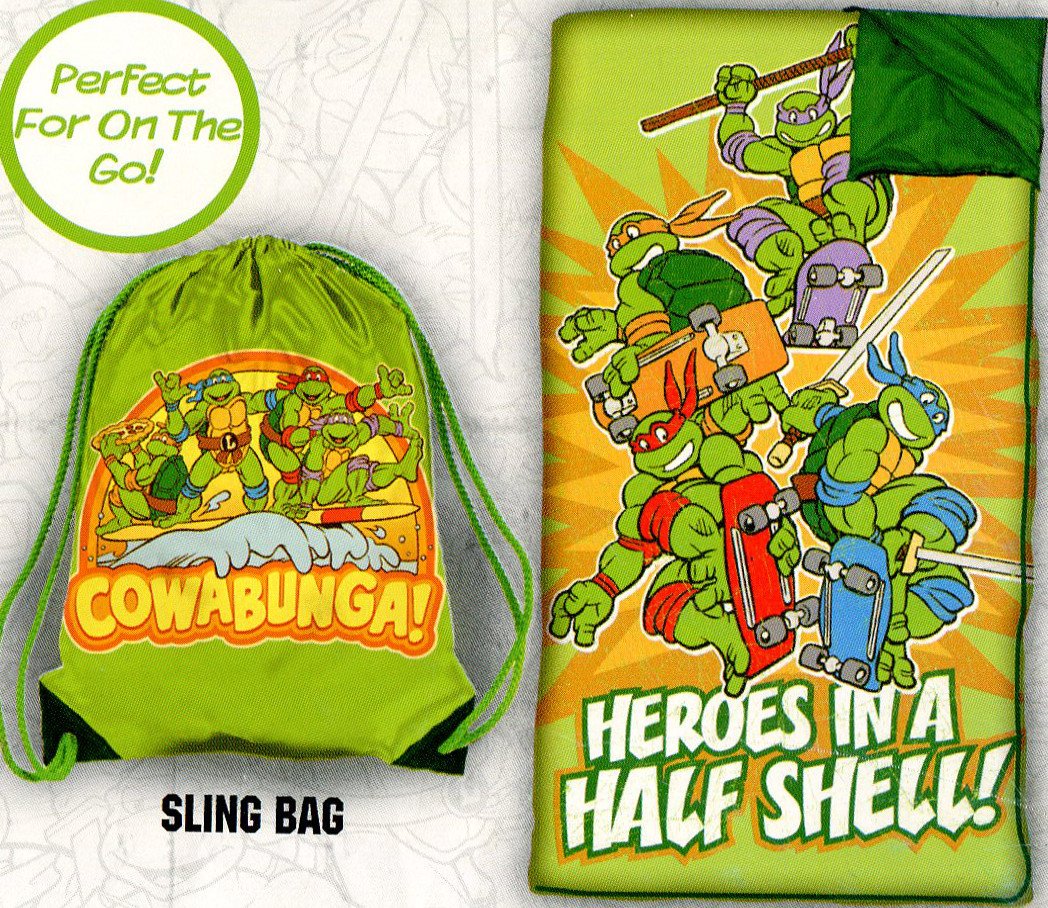 Teenage Mutant Ninja Turtles Kids Slumber Bag Set