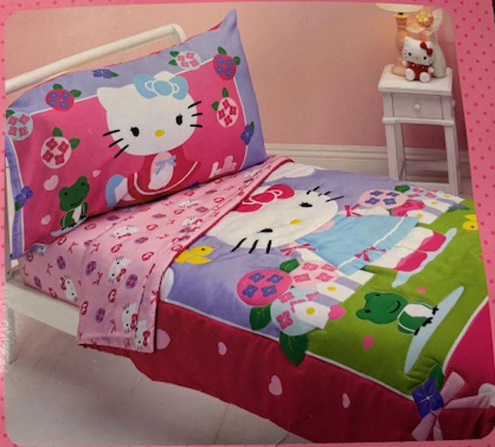 Hello Kitty - Springtime Friends 4-piece Toddler Bedding Set