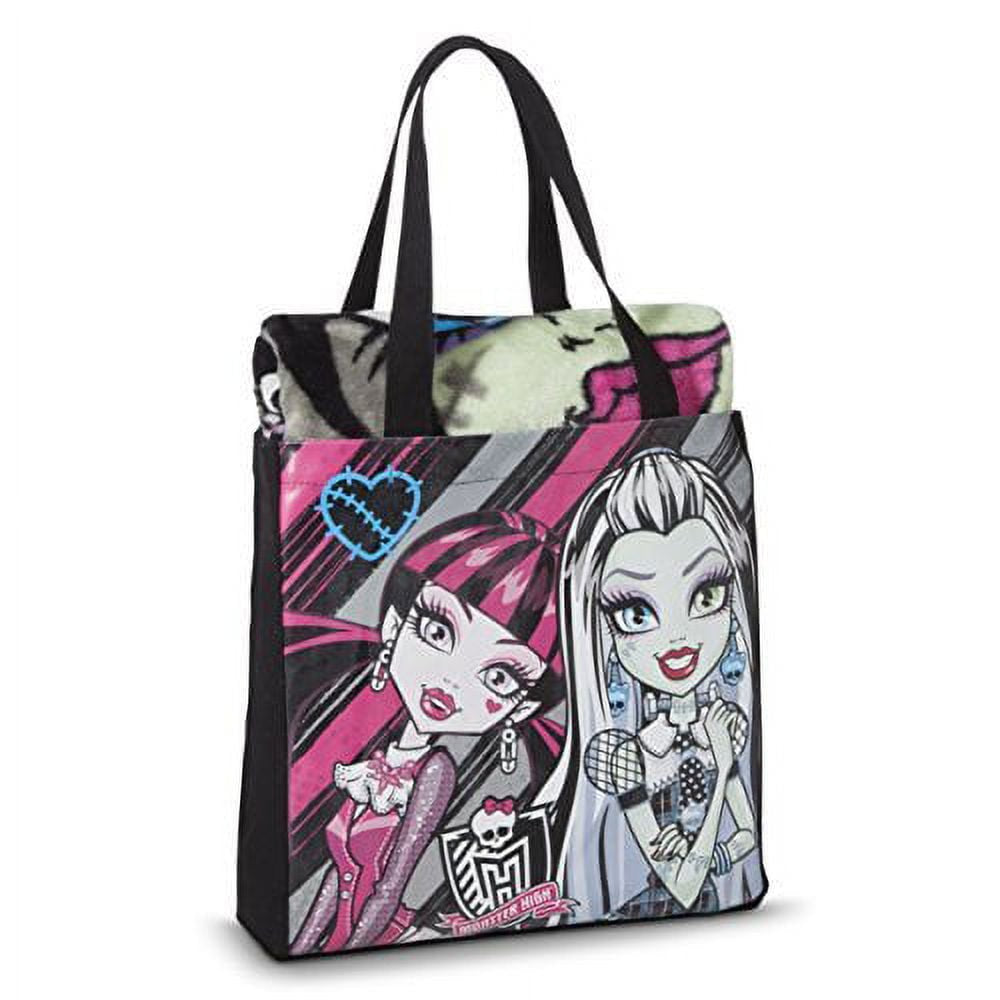 Monster High Throw Blanket in a Bag Gift Set