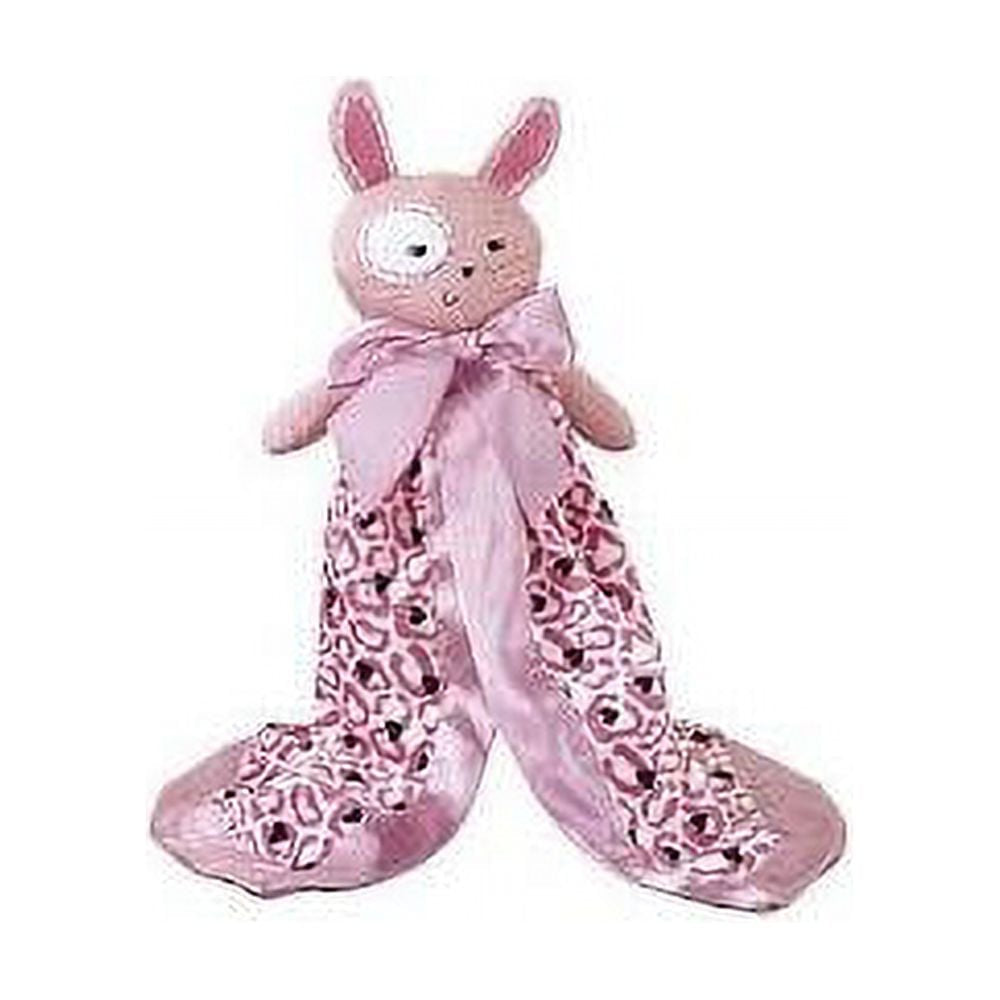 Pink Bunny Plush Baby Security Blanket