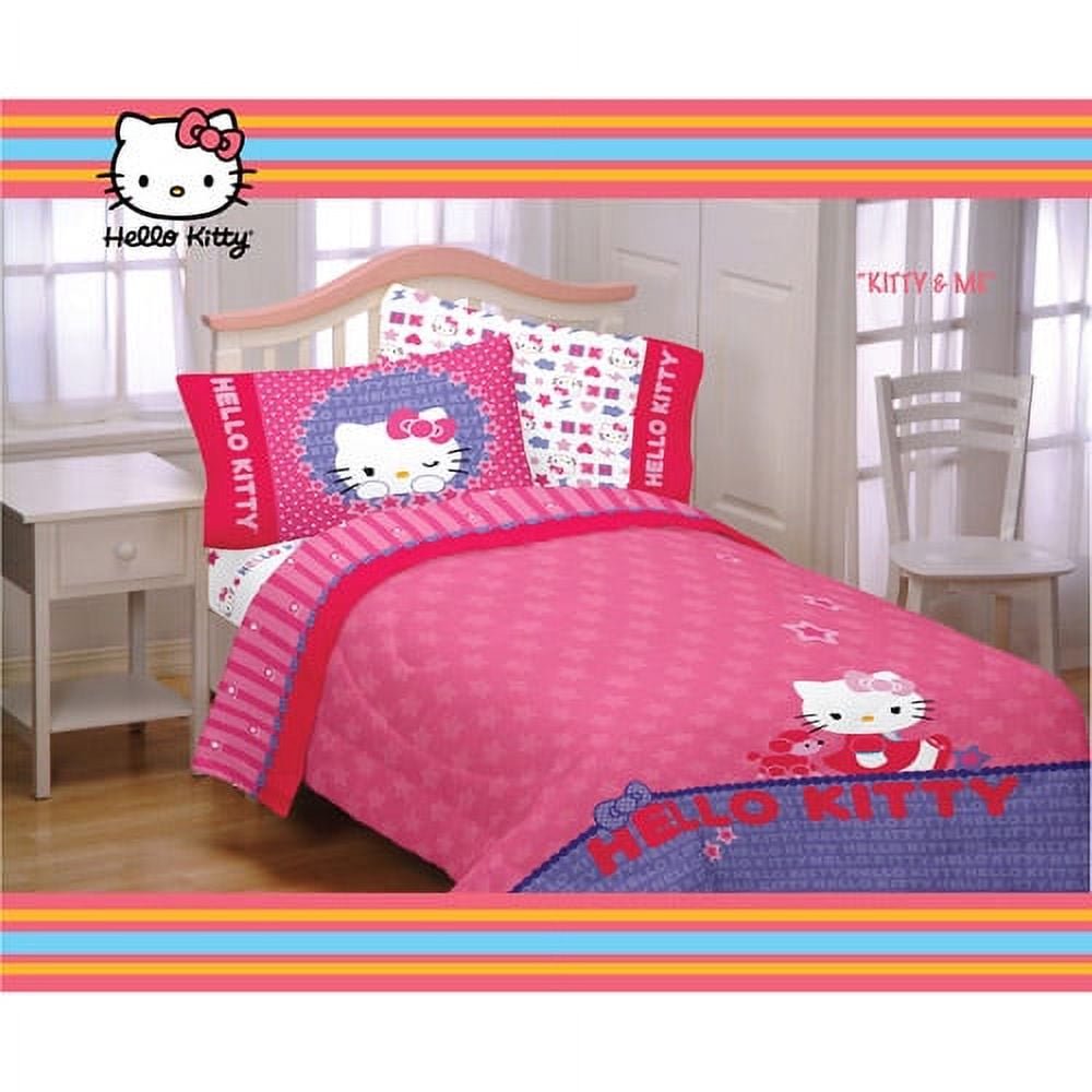 Hello Kitty Microfiber Kitty & Me Bedding Sheet Set, 1 Each