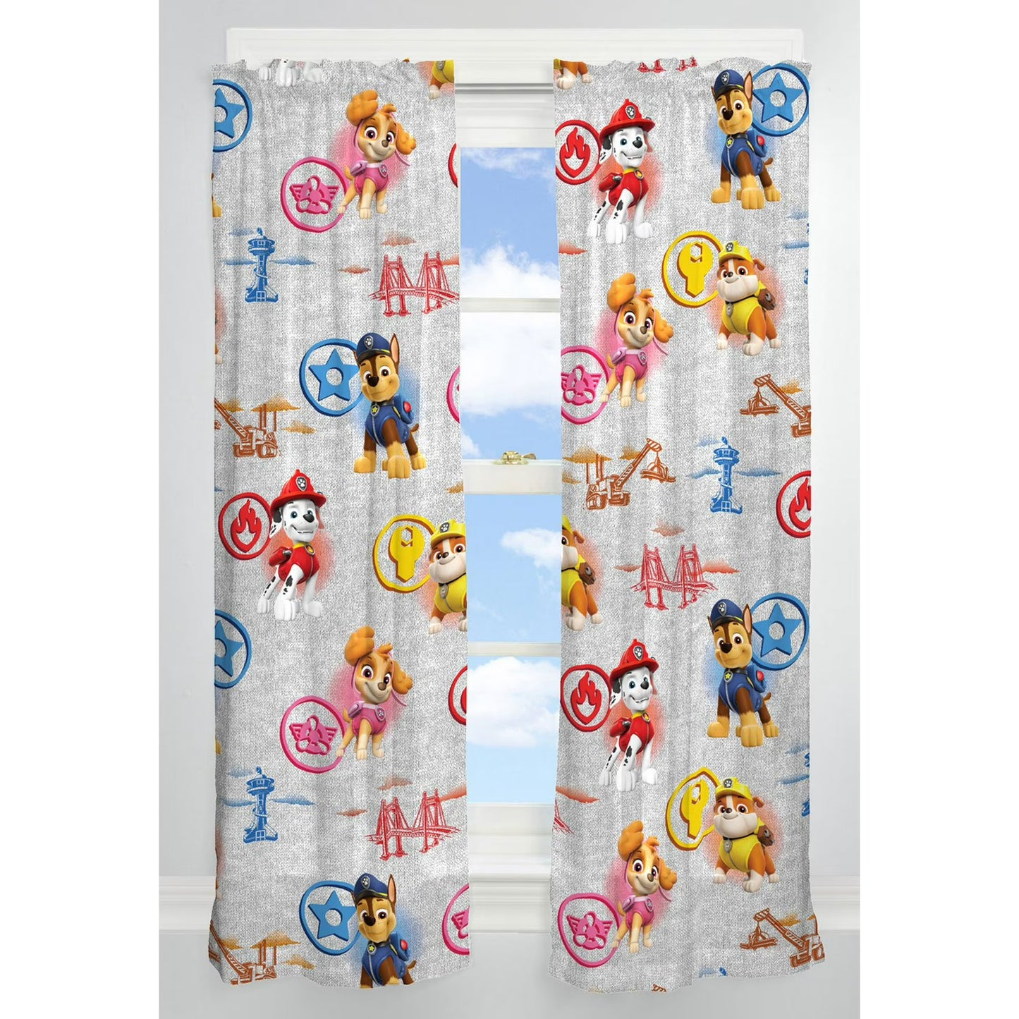 Franco Kids Paw Patrol Room Darkening Window Curtains Drapes Set 84 in W x 63 in L