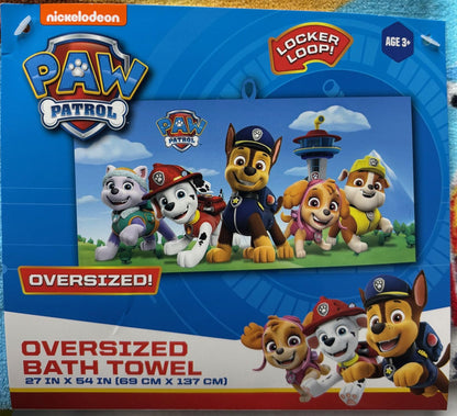 Paw Patrol Franco Kids Bath/Pool/Beach Towel, Super Soft Cotton 27 in x 54 in