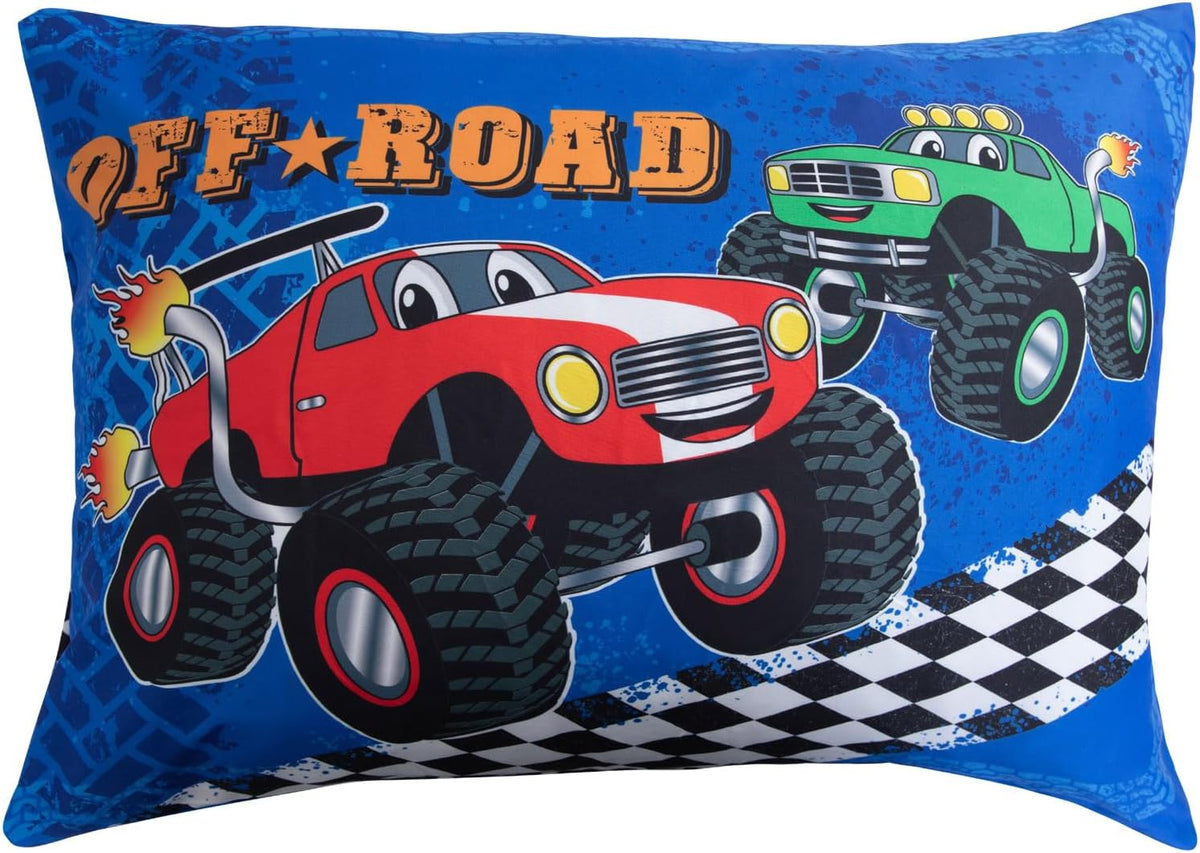 Todays Kids Monster Trucks Bedding Toddler Bed Sheets - 2-Piece Toddler Bed Sets