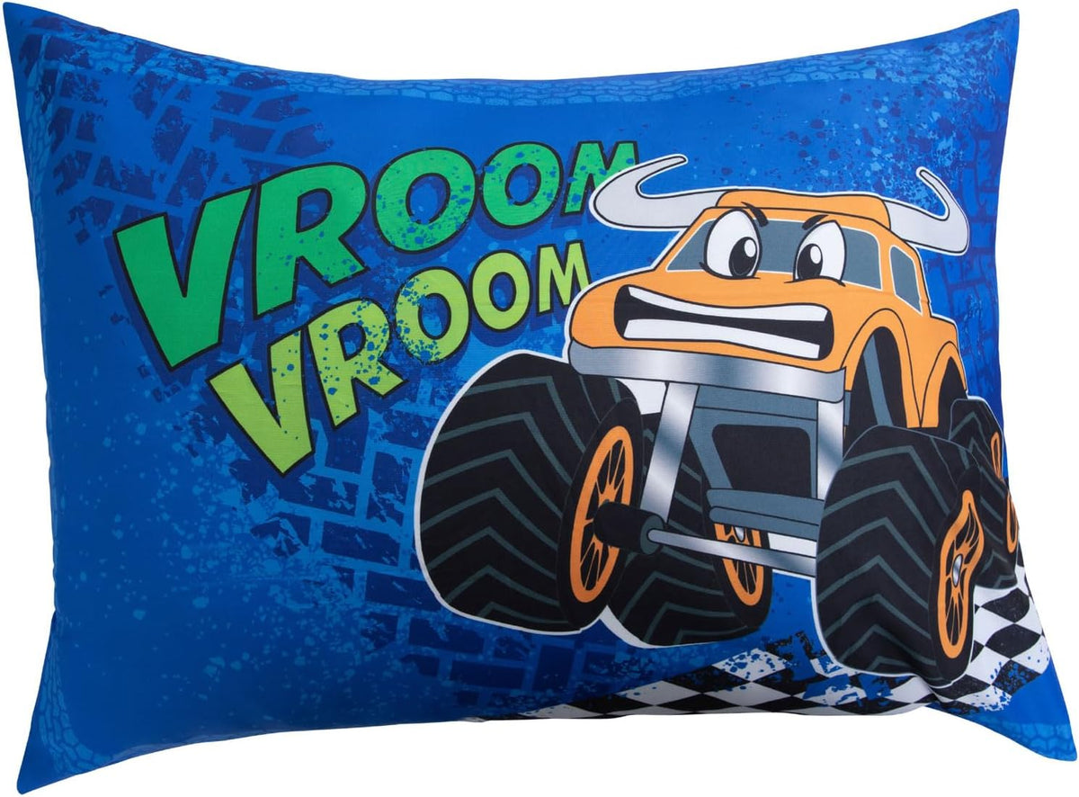 Todays Kids Monster Trucks Bedding Toddler Bed Sheets - 2-Piece Toddler Bed Sets