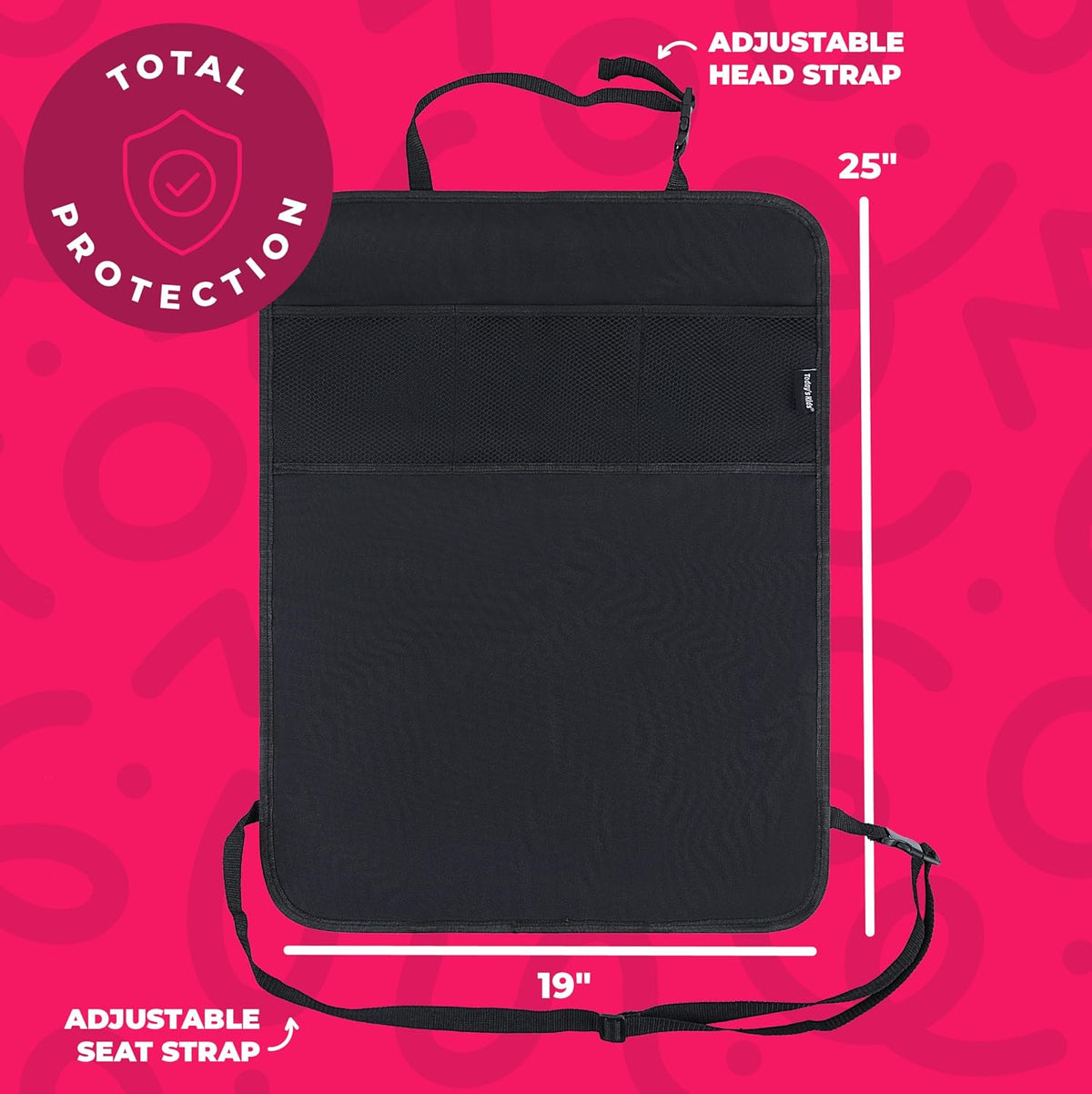 Todays Kids 2-Pack Heavy Duty Kick Mat - Multipurpose Waterproof Organizer for Kids