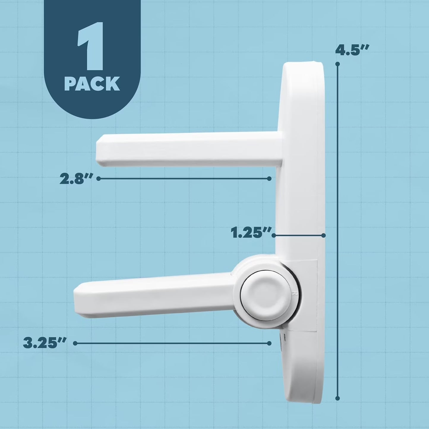 Todays Kids Childproof Door Lever Lock - Easy Install Child Proof Door Lock