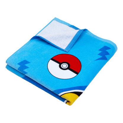 Pokemon Kids Beach Towel, Cotton Blend, 27 x 54, Blue