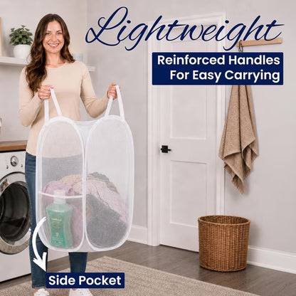 Todays Kids Collapsible Mesh Pop Up Laundry Hamper