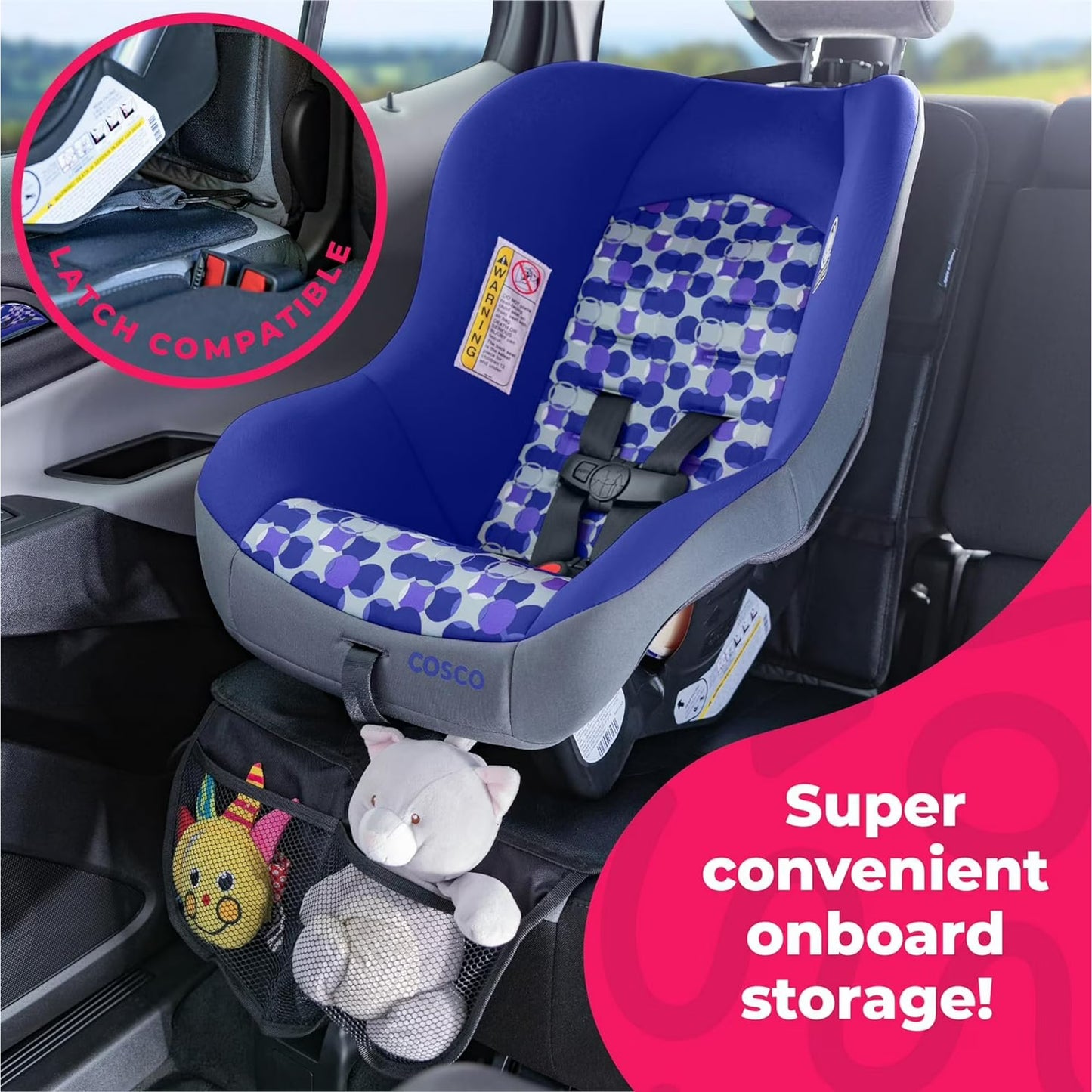 Todays Kids Car Seat Protector for Child Car Seat - Waterproof Car Seat Protector