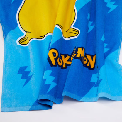 Pokemon Kids Beach Towel, Cotton Blend, 27 x 54, Blue