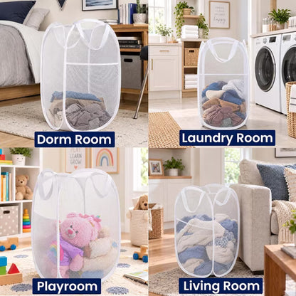 Todays Kids Collapsible Mesh Pop Up Laundry Hamper