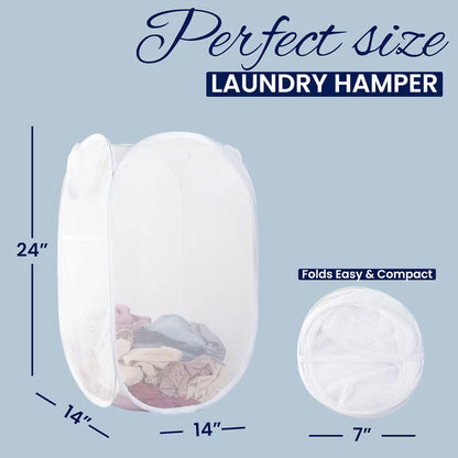 Todays Kids Collapsible Mesh Pop Up Laundry Hamper