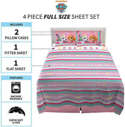 Franco Kids Bedding Super Soft Sheet Set, 4 Piece Full Size, Jurassic World