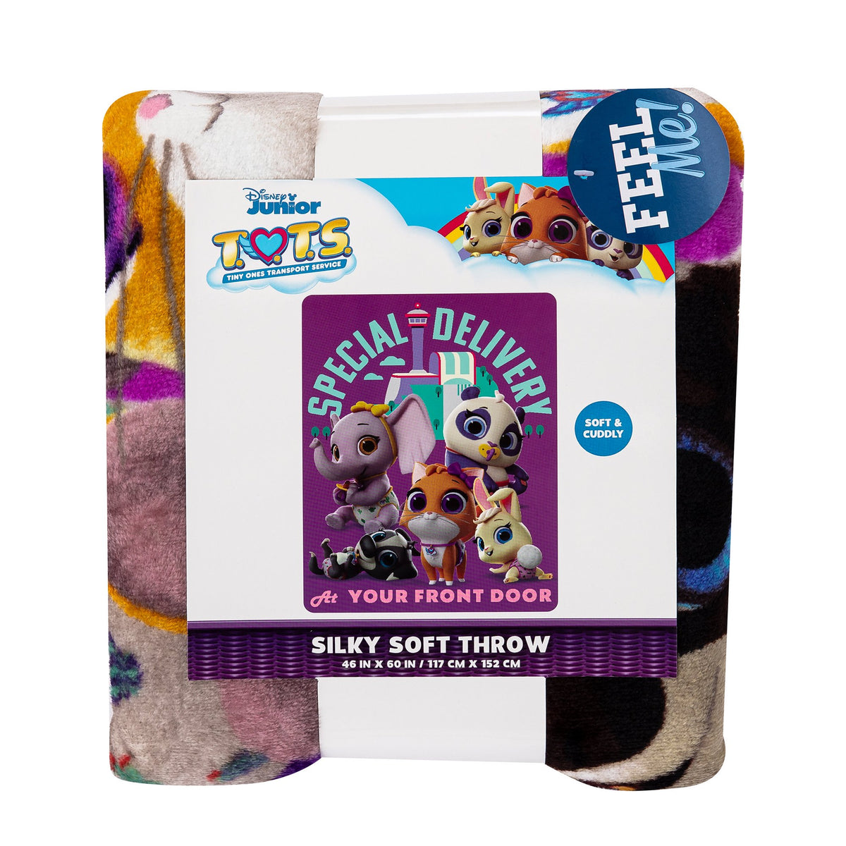 Disney T.O.T.S. "Special Delivery" Throw Blanket Silk Touch, 46" x 60"