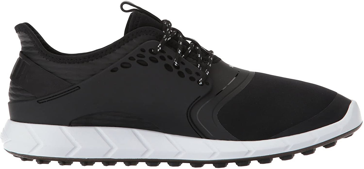 Puma Golf Men's Ignite Pwrsport Golf Shoe, Black/Silver, 8 Medium US