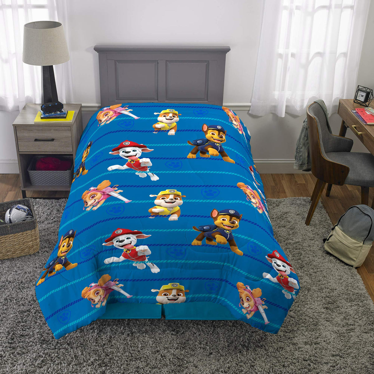 Franco Kids Paw Patrol Twin Size Comforter, (Official) Nickelodeon Product