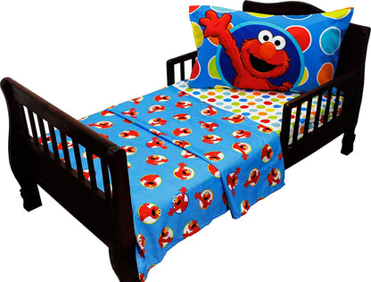 Sesame Street Elmo 4 - Piece Toddler Bedding Set