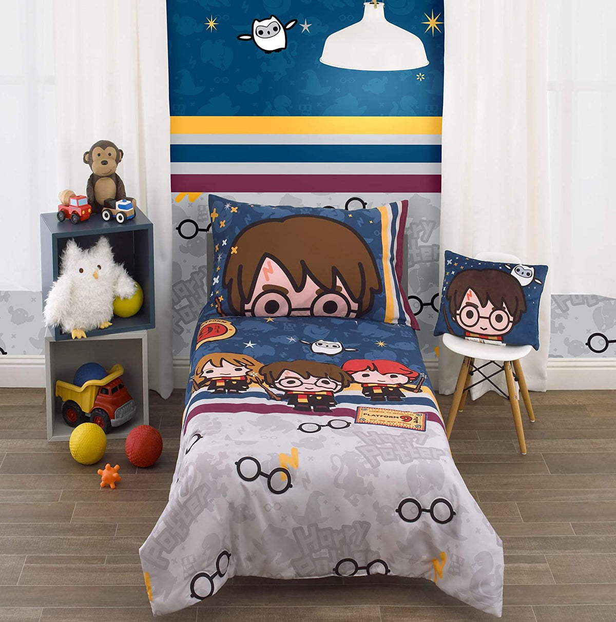 Batman - Blue, Yellow & Black Decorative Toddler Pillow, Blue, Yellow, Black
