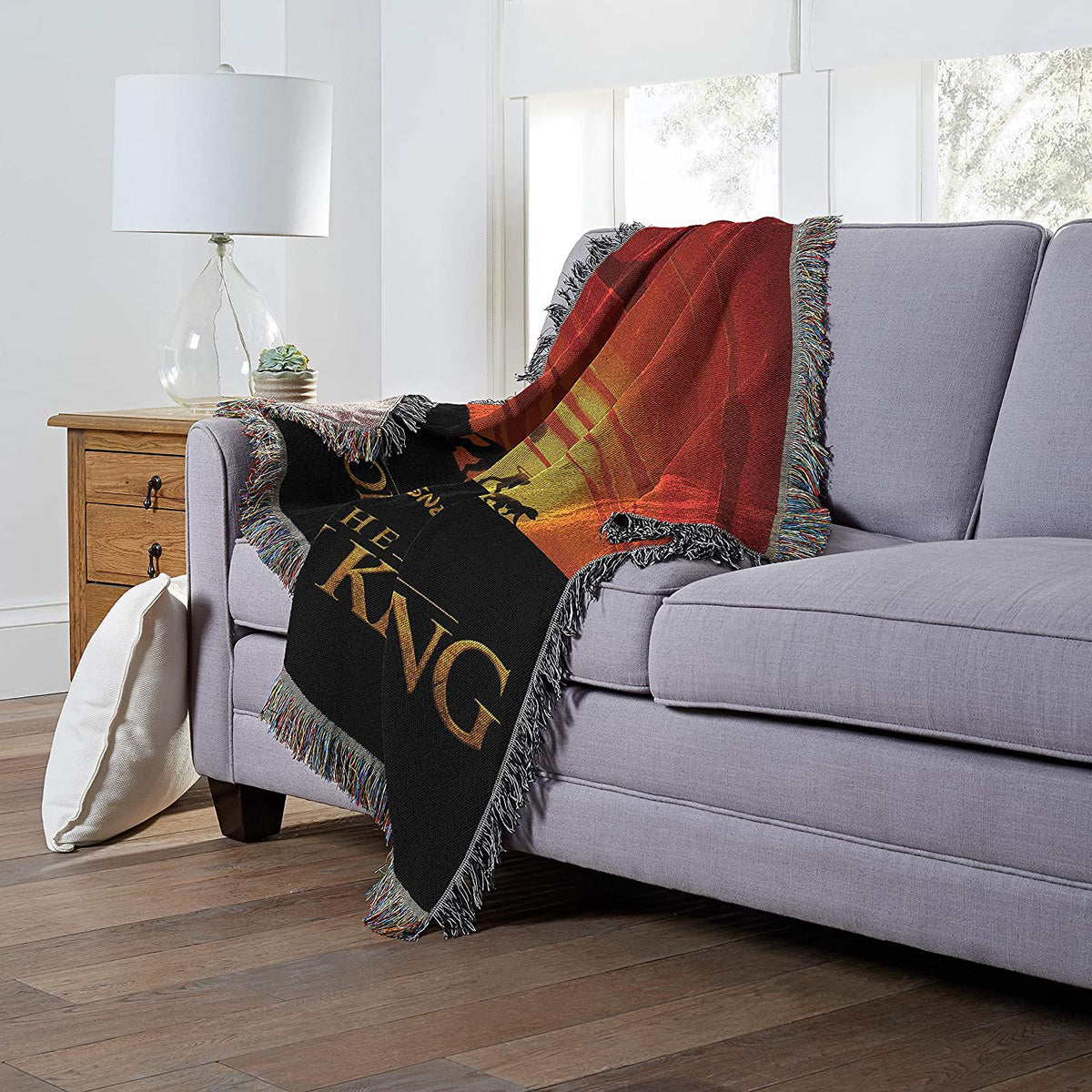 Disney The Lion King, Sunset Stroll Woven Jacquard Pillow