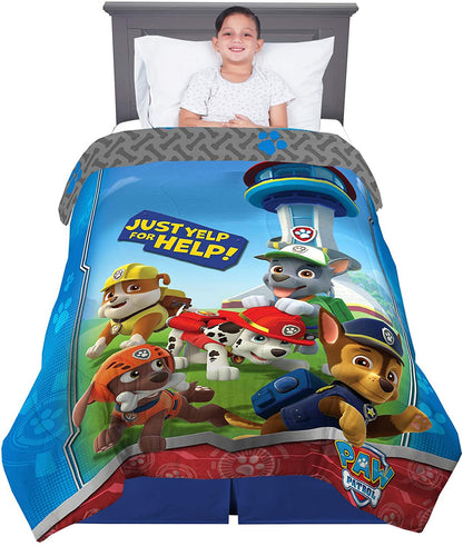 Franco Kids Bedding Super Soft Microfiber Comforter, Twin Size 64” x 86”, Paw Patrol