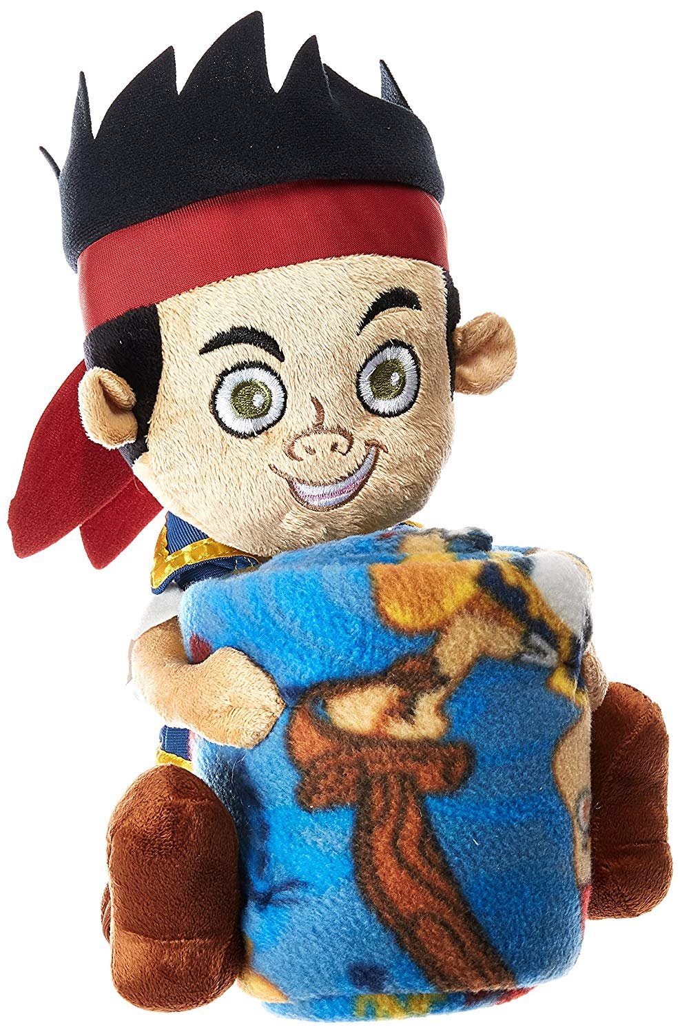 Disney's Jake & the Neverland Pirates, "Aye Matey" Character Pillow and Fleece Throw Blanket Set, 40" x 50", Multi Color