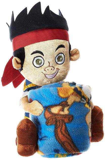 Disney's Jake & the Neverland Pirates, "Aye Matey" Character Pillow and Fleece Throw Blanket Set, 40" x 50", Multi Color