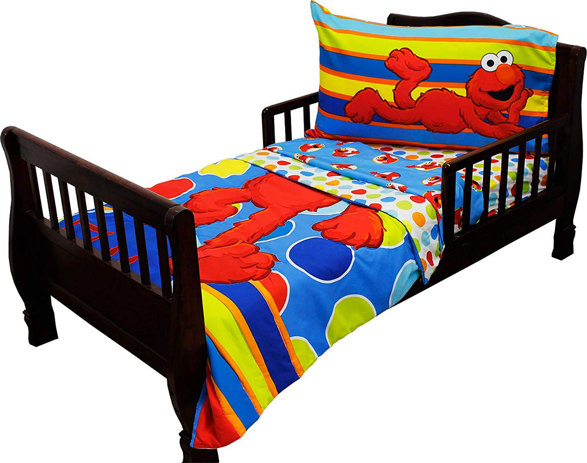 Sesame Street Elmo 4 - Piece Toddler Bedding Set