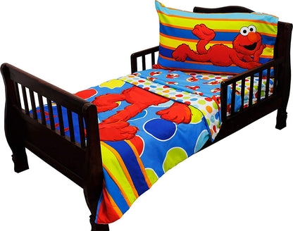 Sesame Street Elmo 4 - Piece Toddler Bedding Set