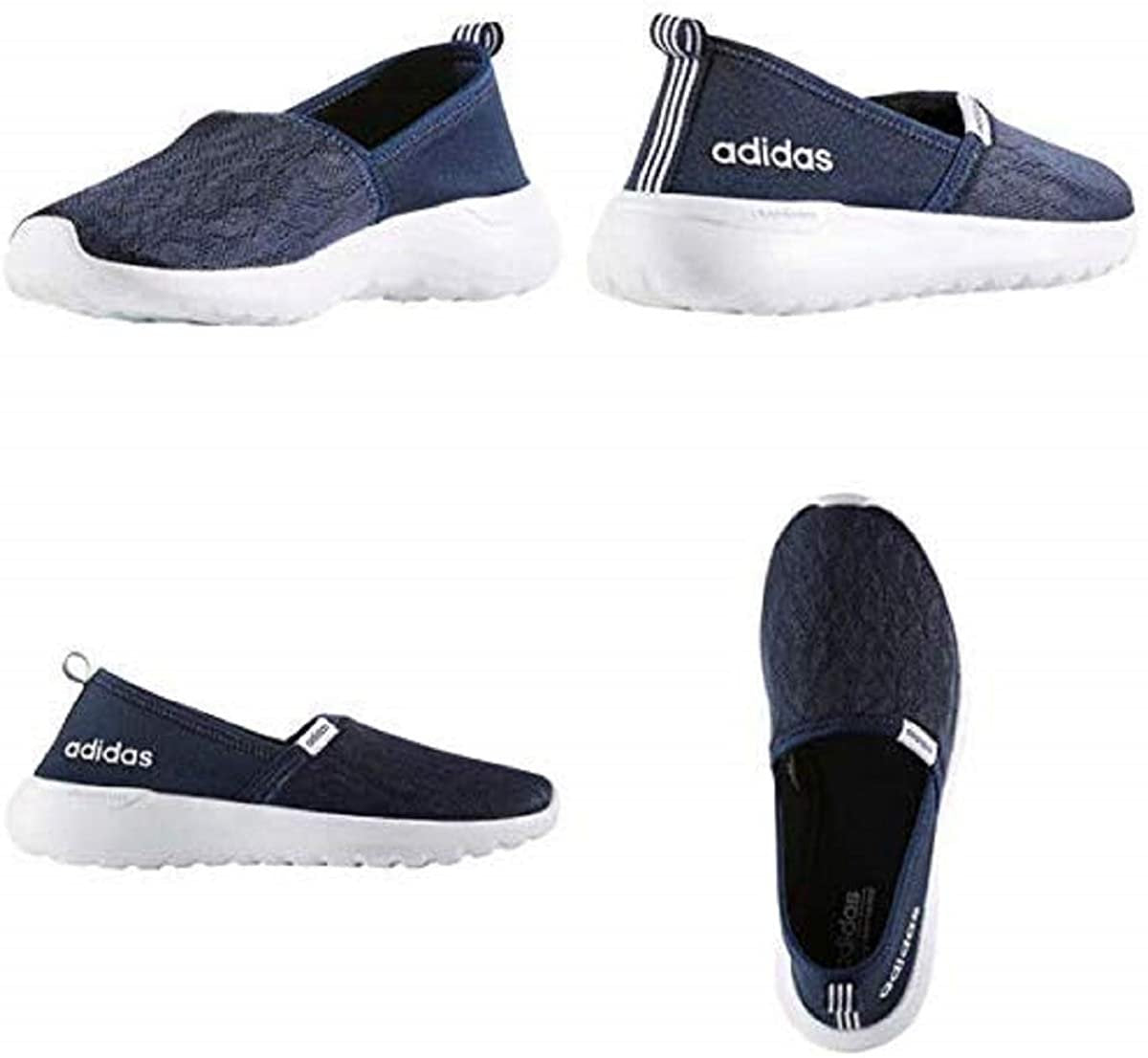 adidas NEO Women's Lite Racer Slip On W Casual Sneaker (Navy, Size 7.5)