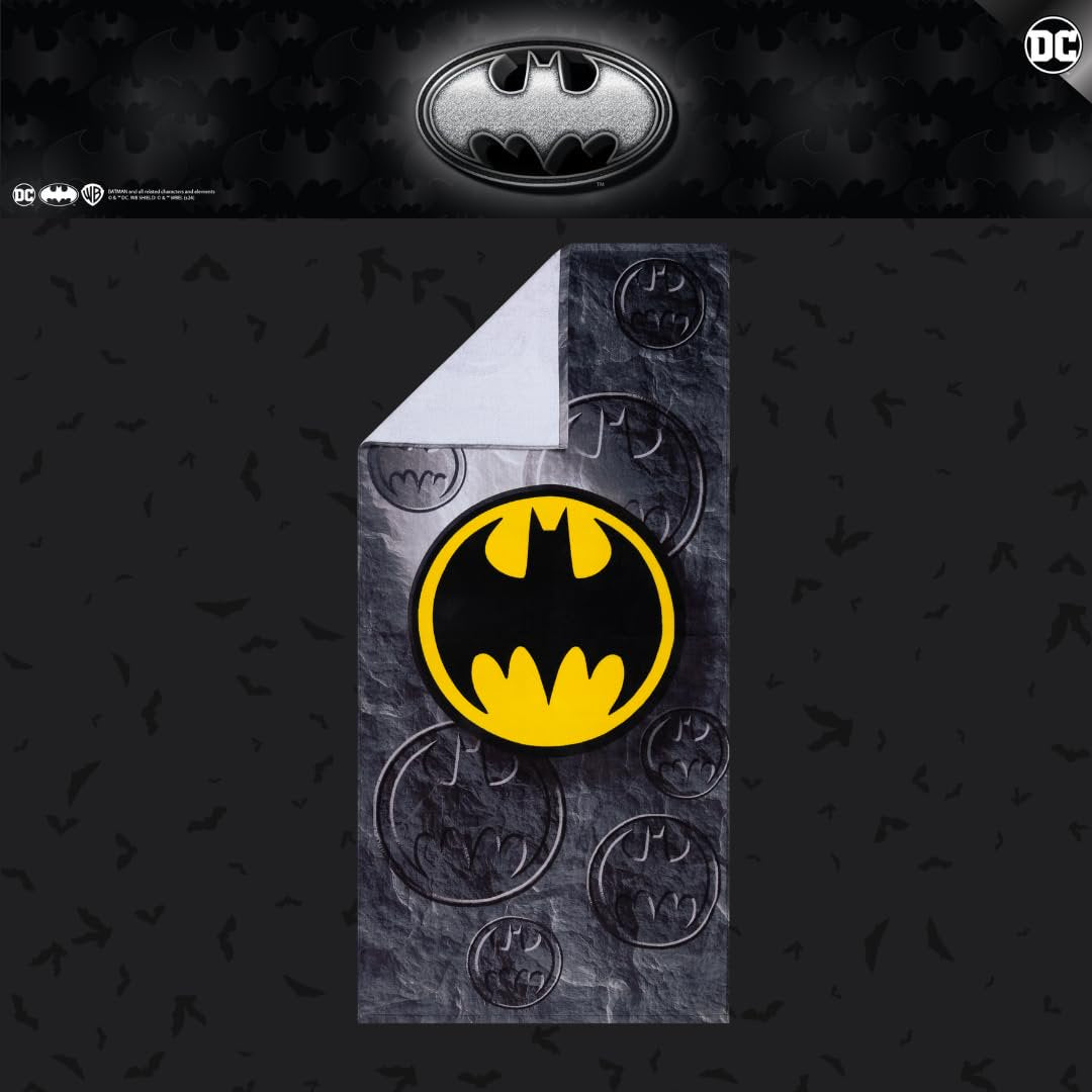 Franco Collectibles Batman Super Soft Cotton Bath/Pool/Beach Towel, 60 in x 30 in