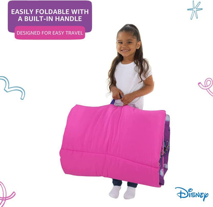 Disney Vampirina Deluxe Toddler Nap Mat, 26" X 62", Easy Fold Purple, Pink Girls