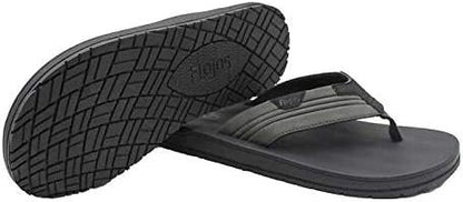 Flojos Men's Sandals Memory Foam Black/Gray - Size 9