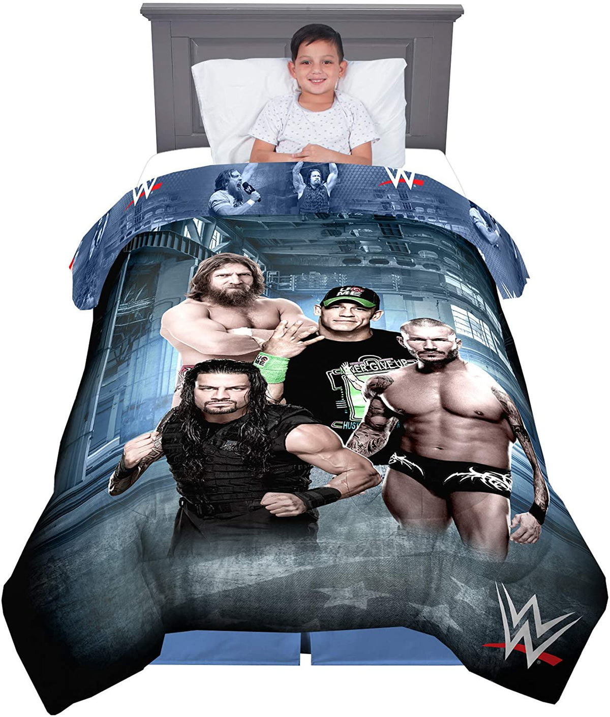Franco Kids Bedding Comforter, Twin Size 64" x 86", WWE
